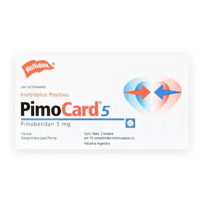 HOLLIDAY PIMOCARD 5MG - CAJA X 20 TBS1