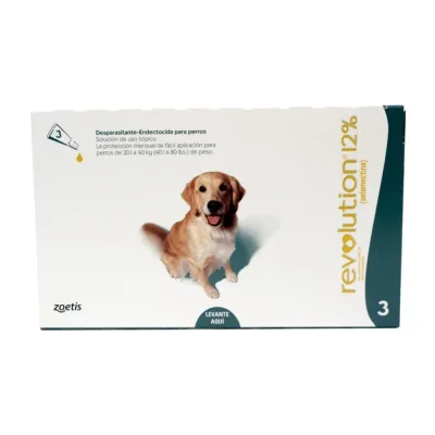 REVOLUTION ANTIPULGAS 12% / 2ML (20.1 - 40KG)1