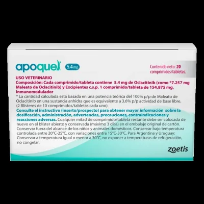 APOQUEL X 5.4 MG CAJAX20 TAB1