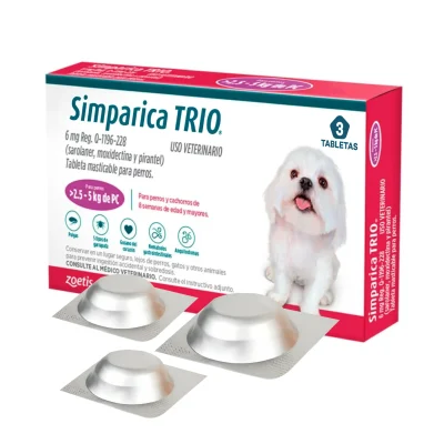 SIMPARICA TRIO PURPLE 2.6-5KG CJX3TB1
