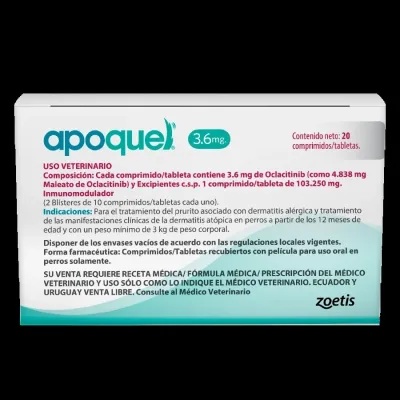 APOQUEL X 3.6 MG CAJAX20 TAB1