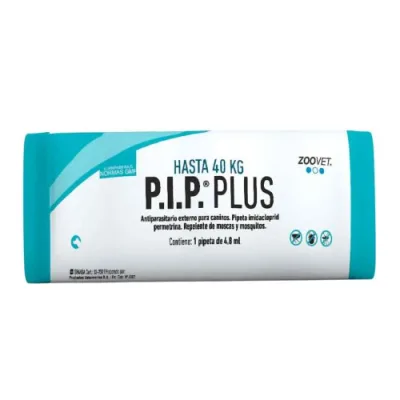 ZOOVET PIP PLUS DE 25 A 40KG ( IMIDACLOPRID + PERMETRINA) - 1 PIPETA 4.80 ML1