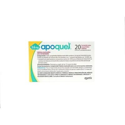 APOQUEL MASTICABLE 3.6 MG CAJAX20 TAB1