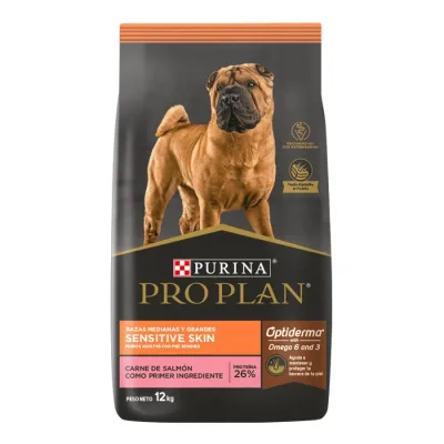 PRO PLAN OPTIDERMA SENSITIVE SKIN RAZAS MED/GRAN 12 KG1