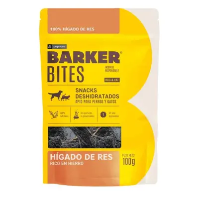 BARKER BITES HÍGADO DE RES DESHIDRATADO 100G1