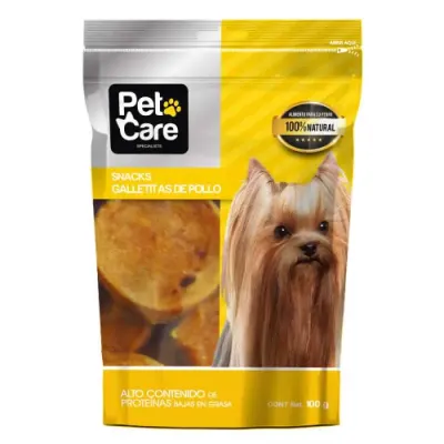 PET CARE SNACK GALLETITAS DE POLLO 100 GR. 453801