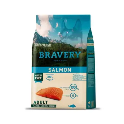 BRAVERY SALMON ADULT LARGE/MEDIUM BREED1