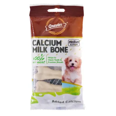 GNAWLERS CALCIUM MILK BONE 3” PACK DE 4 HUESOS1