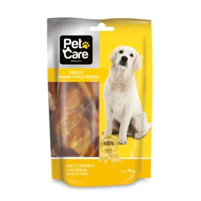 PET CARE TREATS BANANA Y POLLO SNACKS GR. 454451