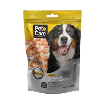 BOLITAS DE POLLO Y ARROZ  X80GR PERRO1
