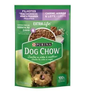 DOG CHOW CACHORRO TDTM C/ CARNE  100G1
