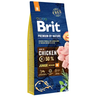 Brit Premium By Nature Junior Medium 15 kg1