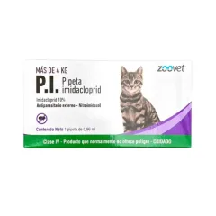 P.I. GATOS DE 4 A 9KG (ANTIPARASITARIO EXTERNO IMIDACLOPRID)