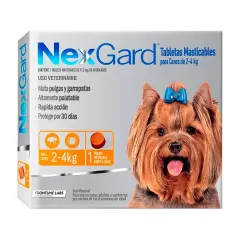 NEXGARD 11.3MG (2 A 4KG) 1 TABLETA