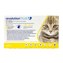 REVOLUTION PLUS 0.25ML X 3 PIPETAS (AMARILLO FELINOS HASTA 2.5KG)