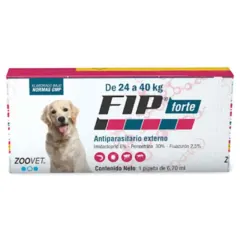 ZOOVET FIP FORTE DE 24 A 40KG ( FLUAZURÓN, IMIDACLOPRID Y PERMETRINA) - 1 PIPETA 6.7 ML