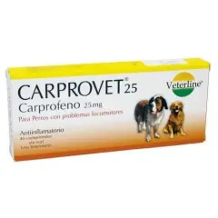 CARPROVET  25MG / CARPROFENO ANTIFLAMATORIO 25MG BLISTER 10