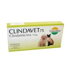 CLINDAVET/ CLINDAMICINA 75MG ANTIBIOTICO BLISTER 8