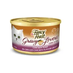 FANCY FEAST GRAVY LOVERS A LA PARRILLA SABOR FESTIVAL DE POLLO EN SALSA Y OTROS