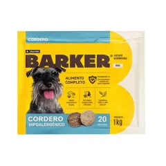 BARKER PERRO CORDERO HIPOALERGÉNICO 20 HAMBURGUESAS 1KG