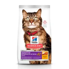 HILLS SD SENSITIVE SKIN & STOMACH, ALIMENTO PARA GATO ADULTO PIEL Y ESTÓMAGO SENSIBLES 1.6KG