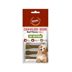 GNAWLERS BONE 3 BEEF FLAVOUR ALL NATURAL 6UNIDS