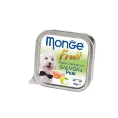 MONGE FRUIT SALMON Y PERA 100 GR