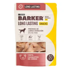 BARKER LONG LASTING SNACKS CASQUITOS DE CERDO (30 UNIDADES)
