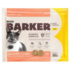 BARKER GATO SALMÓN Y JUREL 20 HAMBURGUESAS 500GR