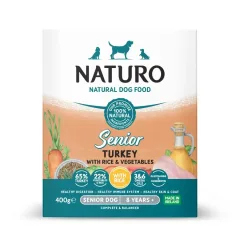 NATURO PAVO CON ARROZ Y VEGETALES PARA PERROS SENIOR (8 AÑOS A MÁS)