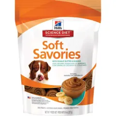 HILLS SD SNACKS SOFT SAVORIES PEANUT BUTTER & BANANA 8OZ