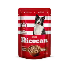 RICOCAN ADULTO TROCITOS DE CARNE EN SALSA POUCH 100GR
