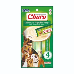CHURU PERRO CHICKEN/VEGETAL (4 UNIDADES)