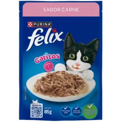 FELIX GATITOS SABOR CARNE 85GR