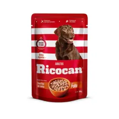 RICOCAN ADULTO TROCITOS DE POLLO EN SALSA POUCH 100GR