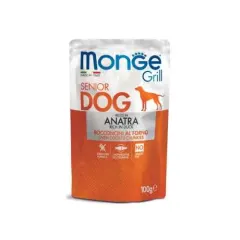 MONGE CANINE GRILL SENIOR PATO SOBRE 100 G