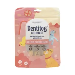 DENTITOY GOURMET DELICIAS DE PECHUGA DE PAVO Y VACUNO X 4 UNID