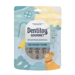 DENTITOY GOURMET BARRITAS DE PESCADO Y VACUNO X 6 UNID