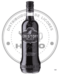 VODKA ERISTOFF BLACK 40º G.L 700CC
