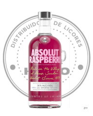 VODKA ABSOLUT RASPBERRY 38º GL 750CC