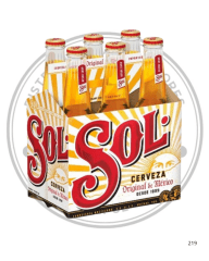 CERVEZA SOL4.5º G.L. 330 CC PACK 6