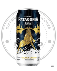 CERVEZA PATAGONIA MEGALOCEROS BLACK LAGER 4.7º G.L 470 CC PACK 6
