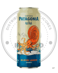 CERVEZA PATAGONIA AMONITE BLOND LAGER 4.5º G.L 470 CC PACK 6 UN