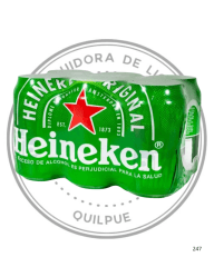 CERVEZA HEINEKEN 5ºGL 470 CC LATA pack 6