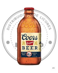 CERVEZA COORS ORIGINAL BOTELLA 5º G.L 620CC