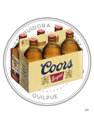 CERVEZA COORS CANASTILLO 6 UN 5º G.L 355CC
