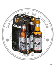 CERVEZA ASAHI SUPER DRY 330 ML 5ºGL PACK 4 UDS