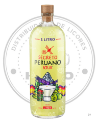 PISCO SECRETO PERUANO SOUR LIMON 1000CC