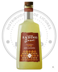 PISCO ANDINO SOUR MIEL MERKEN 14º G.L. 1000 CC