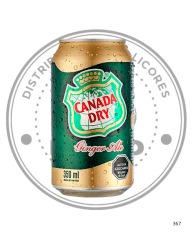 BEBIDA CANADA DRY GINGER ALE 350CC PACK x 6 UN